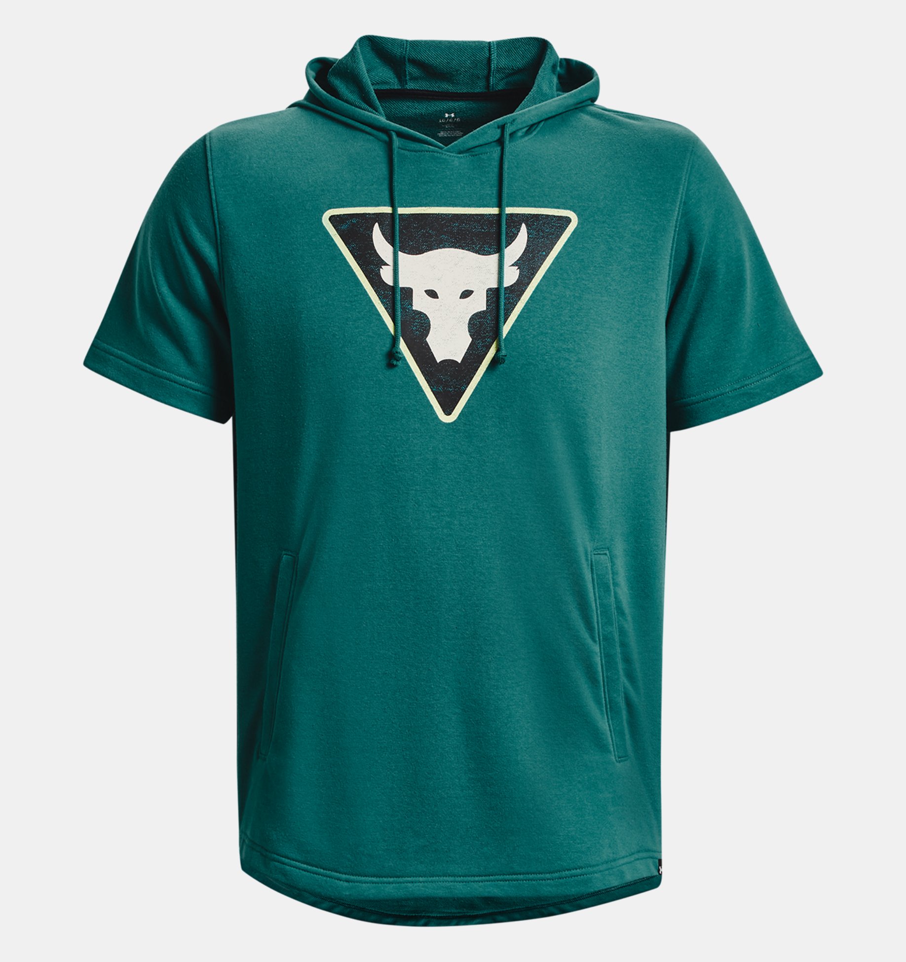 Men's Project Rock Terry Short Sleeve Hoodie | Under Armour Men's Project Rock Terry Short Sleeve Hoodie | Under Armour